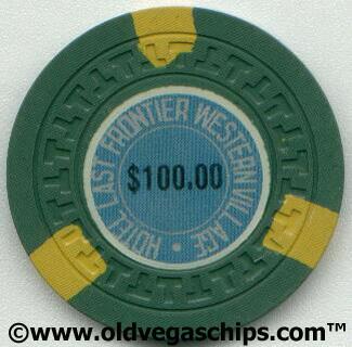 Las Vegas Last Frontier Western Village Casino $100 Casino Chip