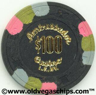 Las Vegas Ambassador Casino $100 Chip