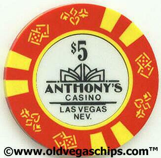 Las Vegas Anthony's Casino $5 Casino Chip