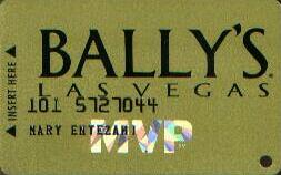 Las Vegas Bally's Casino Slot Club Card