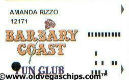 Las Vegas Barbary Coast Slot Club Card