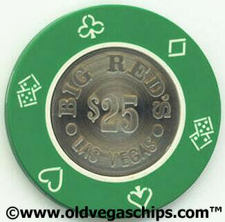 Las Vegas Big Reds $25 Casino Chips 