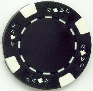 Black Jack Black Poker Chips