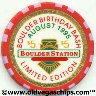Las Vegas Boulder Station 1st Anniversary $5 Casino Chip