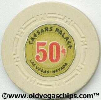 Las Vegas Caesars Palace 50¢  Casino Chip