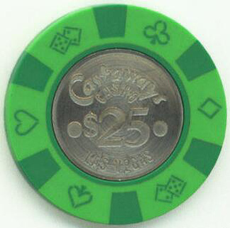 Las Vegas Castaways Casino $25 Coin Inlay Casino Chip 
