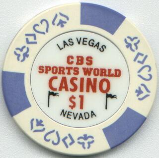 Las Vegas CBS Sports World Casino $1 Casino Chip
