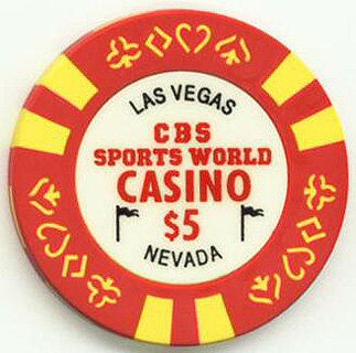 Las Vegas CBS Sports World Casino $5 Casino Chip