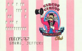 Las Vegas Circus Circus Slot Club Card