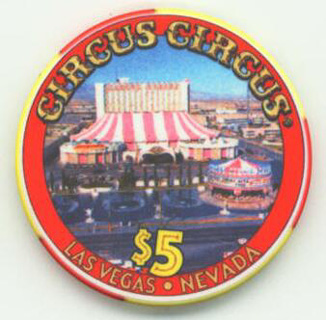 Las Vegas Circus Circus Las Vegas Centennial $5 Casino Chip