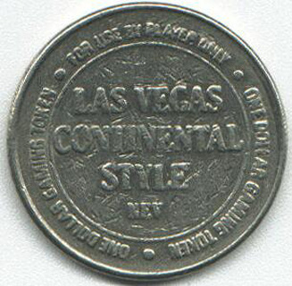 Las Vegas Continental Hotel $1 Slot Token