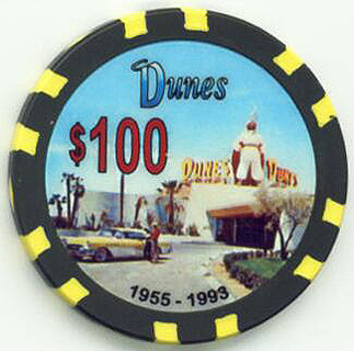 Las Vegas Dunes Hotel Poker Chips 
