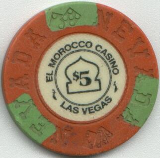 Las Vegas El Morocco $5 Casino Chip