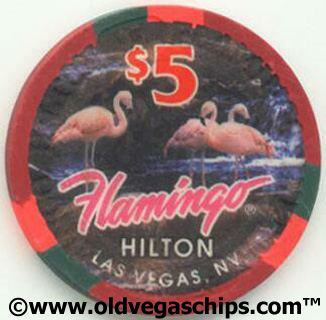 Flamingo Hilton Flamingos $5 House Chip