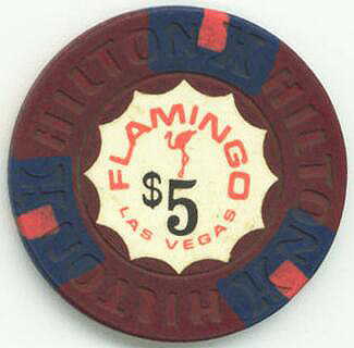 Flamingo Hotel $5 Casino Chip - 1970's