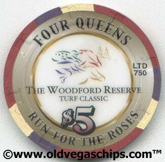 Las Vegas Four Queens Kentucky Derby 2000 $5 Casino Chip