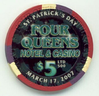 Four Queens St. Patrick's Day 2007 $5 Casino Chip