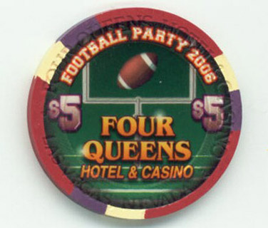 Las Vegas Four Queens Thurman Thomas Superbowl 2005 $5 Casino Chip