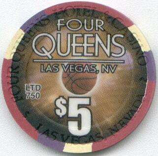 Las Vegas Four Queens Nothin' But Net $5 Casino Chip