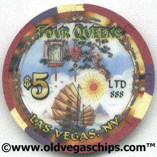 Las Vegas Four Queens Year of the Dragon $5 Casino Chip