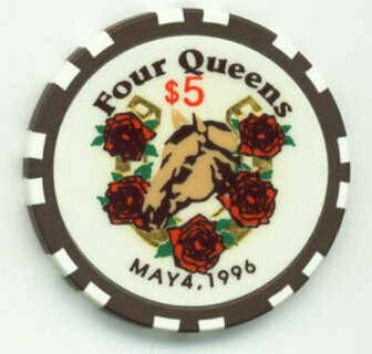 Four Queens Kentucky Derby 1996 $5 Casino Chip