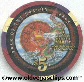 Four Queens Year of the Dragon $5 Casino Chip