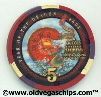 Four Queens Year of the Dragon $5 Casino Chip