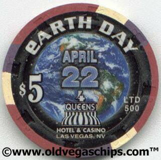 Four Queens Earth Day 2002 $5 Casino Chip