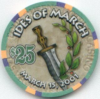 Four Queens Ides of March 2001 $25 Casino Chip