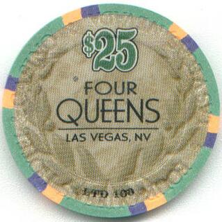 Las Vegas Four Queens Ides of March 2001 $25 Casino Chip