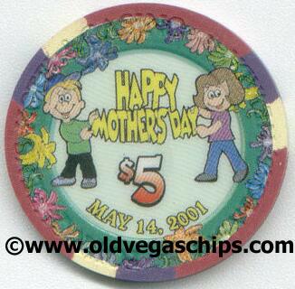 Four Queens Mother's Day 2001 $5 Casino Chip