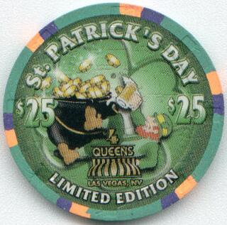 Las Vegas Four Queens St. Patrick's Day $25 Casino Chip