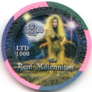 Las Vegas Four Queens The Real Millennium $2.50 Casino Chip