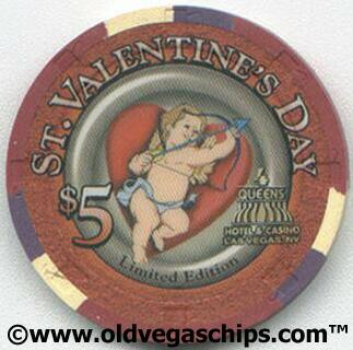 Las Vegas Four Queens Valentine's Day 2000 $5 Casino Chip