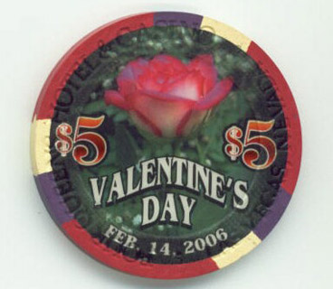 Four Queens Valentine's Day 2006 $5 Casino Chip