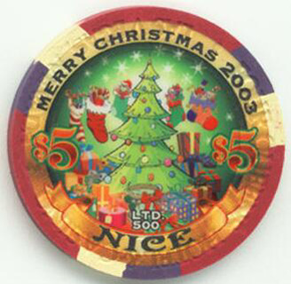 Four Queens Christmas 2003 $5 Casino Chip