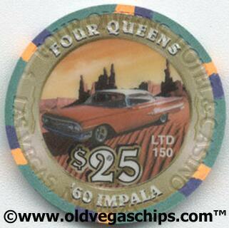 Four Queens 1960 Impala $25 Casino Chip