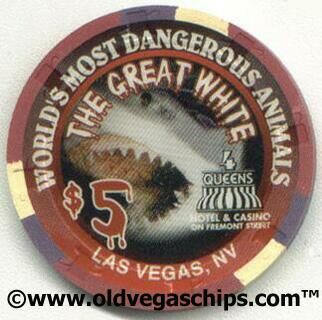Las Vegas Four Queens Great White Shark $5 Casino Chip