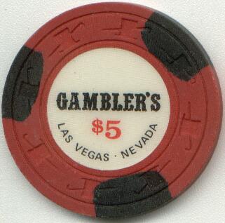 Las Vegas Gambler's $5 Casino Chip