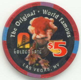Las Vegas Golden Gate Casino Shrimp Cocktail $5 Casino Chip