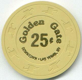 Golden Gate 25¢ Casino Chip