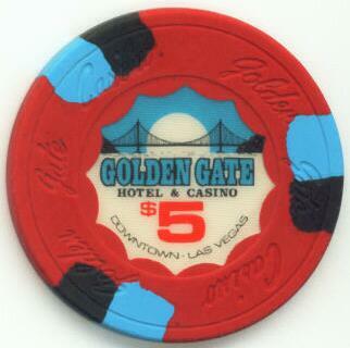 Las Vegas Golden Gate $5 Casino Chip