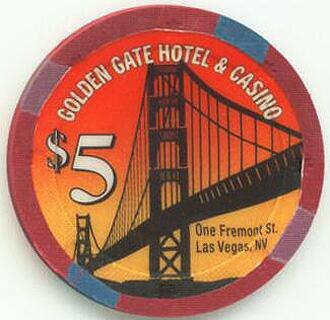 Golden Gate The Bridge $5 Casino Chip