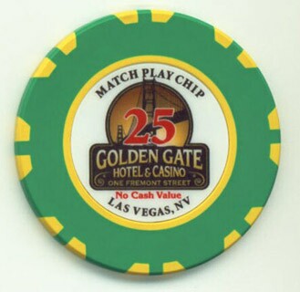 Golden Gate $25 Casino Chip