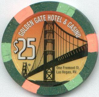 Las Vegas Golden Gate $25 Casino Chip