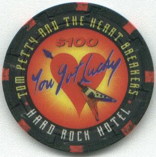 Las Vegas Hard Rock Hotel Tom Petty $100 Casino Chip