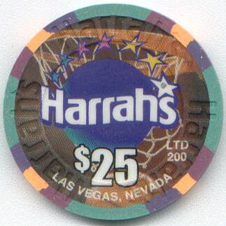 Las Vegas Harrah's March Madness 2000 $25 Casino Chip