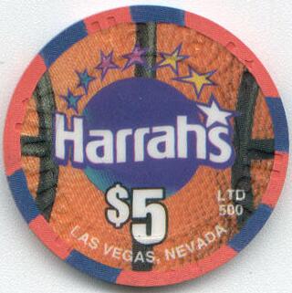 Las Vegas Harrah's March Madness 2001 $5 Casino Chip