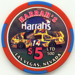 Las Vegas Harrah's Race Car $5 Casino Chip