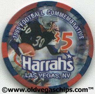 Las Vegas Harrah's Superbowl 1995 $5 Casino Chip